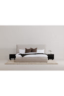 Hospitality furniture - Gray Linen Blend Bed - www.oroatrade.com