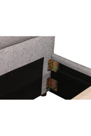 Hospitality furniture - Tufted Gray King Bed - www.oroatrade.com