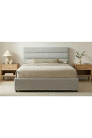 Hospitality furniture - Tufted Gray King Bed - www.oroatrade.com