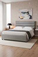 Hospitality furniture - Tufted Gray King Bed - www.oroatrade.com