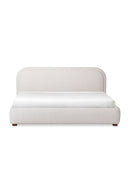 Hospitality furniture - Beige Velvet Queen Bed - www.oroatrade.com