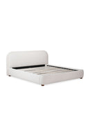 Hospitality furniture - Beige Velvet Queen Bed - www.oroatrade.com