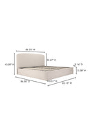 Contract furniture - Cream Storage Bed - www.oroatrade.com