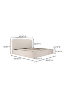 Contract furniture - Cream Storage Bed - www.oroatrade.com