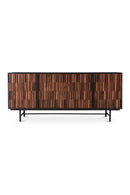 Contract furniture - Reeded Wood 4-Door Sideboard - www.oroatrade.com