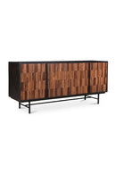 Contract furniture - Reeded Wood 4-Door Sideboard - www.oroatrade.com