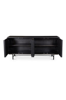 Contract furniture - Reeded Wood 4-Door Sideboard - www.oroatrade.com