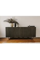Contract furniture - Dark Mango Wood 4-Door Sideboard - www.oroatrade.com