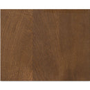 Brown Oak Round 2-Drawer Nightstand | Novi Living Theo