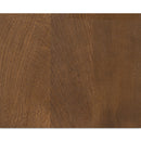 Oak Round 1-Drawer Nightstand | Novi Living Theo