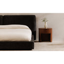 Oak Round 1-Drawer Nightstand | Novi Living Theo