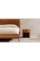 Contract furniture - Oak Round 1-Drawer Nightstand - www.oroatrade.com