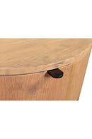 Contract furniture - Oak Round 1-Drawer Nightstand - www.oroatrade.com