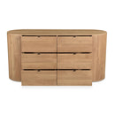 Natural Oak 6-Drawer Dresser | Novi Living Theo