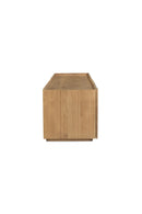 Contract furniture - Natural Oak 4-Door Media Cabinet - www.oroatrade.com