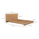 Solid Oak Wood Bed | Novi Living Plank | Oroa.com