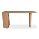 Natural Oak 3-Open Shelf Desk | Novi Living Theo