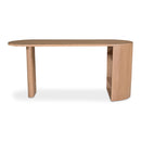 Natural Oak 3-Open Shelf Desk | Novi Living Theo