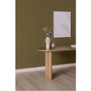 Natural Oak 3-Open Shelf Desk | Novi Living Theo