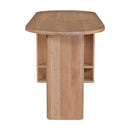 Natural Oak 3-Open Shelf Desk | Novi Living Theo