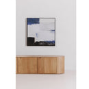 Natural Oak 3-Door Media Bench | Novi Living Theo