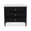 Black 3-Drawer Nightstand | Novi Living Eleanor