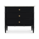 Black 3-Drawer Nightstand | Novi Living Eleanor