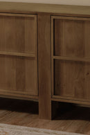 Contract furniture - Japandi Oak 4-Door Sideboard - www.oroatrade.com