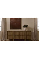 Contract furniture - Japandi Oak 4-Door Sideboard - www.oroatrade.com