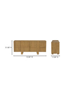 Contract furniture - Japandi Oak 4-Door Sideboard - www.oroatrade.com