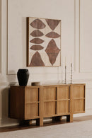Contract furniture - Japandi Oak 4-Door Sideboard - www.oroatrade.com