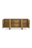Contract furniture - Japandi Oak 4-Door Sideboard - www.oroatrade.com