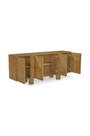 Contract furniture - Japandi Oak 4-Door Sideboard - www.oroatrade.com