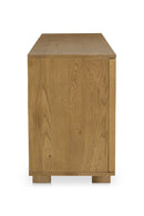Contract furniture - Japandi Oak 4-Door Sideboard - www.oroatrade.com