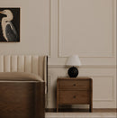 2-Drawer Solid Oak Nightstand | Novi Living Riley