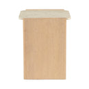 Oak-Framed Marble Side Table | Novi Living Lane