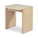 Oak-Framed Marble Side Table | Novi Living Lane