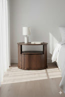 Oak 1-Drawer Nightstand | Novi Living Tommy