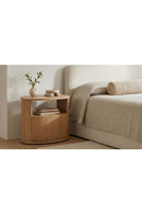 Oak 1-Drawer Nightstand | Novi Living Tommy