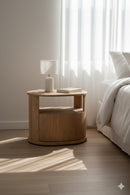 Oak 1-Drawer Nightstand | Novi Living Tommy