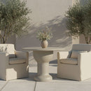 Cream Concrete Outdoor Coffee Table | Novi Living Magnolia | Oroa.com