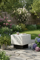 Glazed Concrete Outdoor Side Table | Novi Living Farren | Oroatrade.com