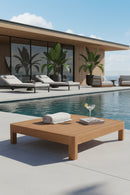 Solid Teak Outdoor Side Table | Novi Living Enzo | Oroa.com
