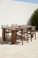 Solid Teak Outdoor Dining Table | Novi Living Marina