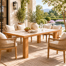 Contract furniture - Solid Teak Outdoor Dining Table - www.oroatrade.com