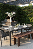 Solid Teak Outdoor Dining Bench | Novi Living Marina