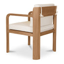 White Padded Outdoor Dining Chair | Novi Living Nellie