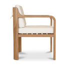 White Padded Outdoor Dining Chair | Novi Living Nellie