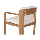 White Padded Outdoor Dining Chair | Novi Living Nellie