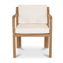 White Padded Outdoor Dining Chair | Novi Living Nellie